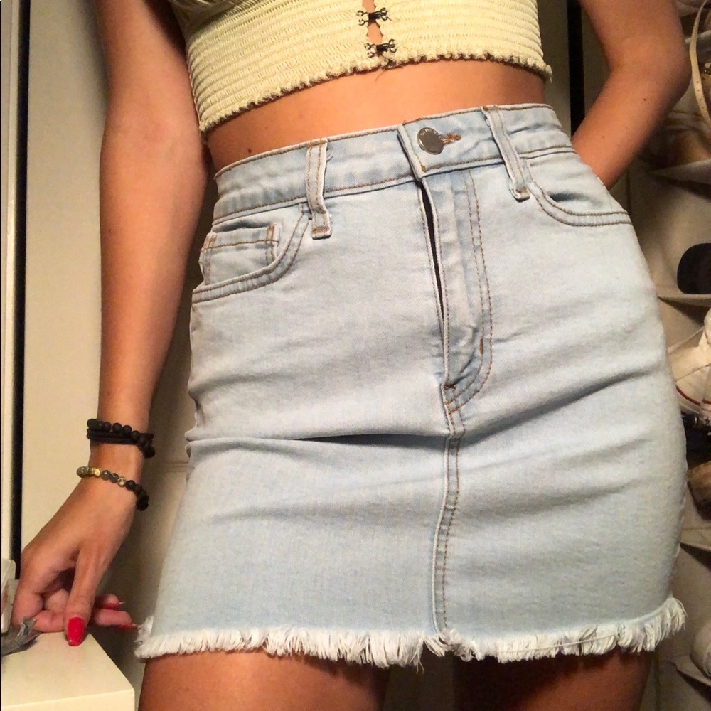 jean skirt